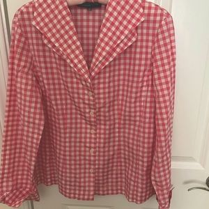 Cotton candy pink button down blouse